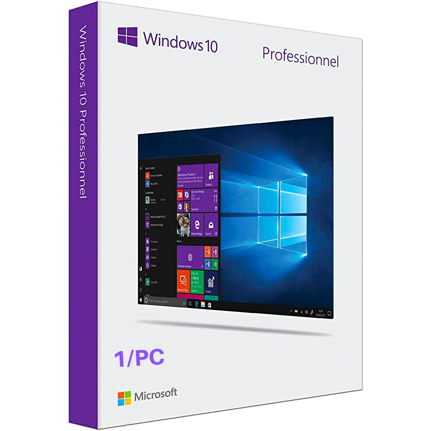 Windows 10 Professional 32/64 Bit 1/PC